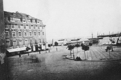 Cais do Sodré - séc. XIX. Imagem do cais