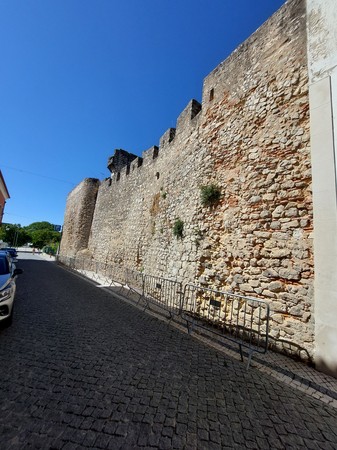 Restos das muralhas de Santarém na Rua Pedro Canavarro.jpg