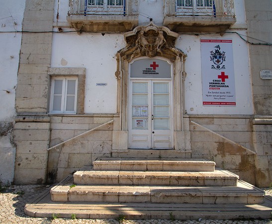 Escadaria que dá acesso ao átrio superior da Misericórdia